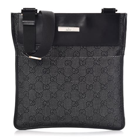 black messenger bag gucci|Gucci black Messenger bag women's.